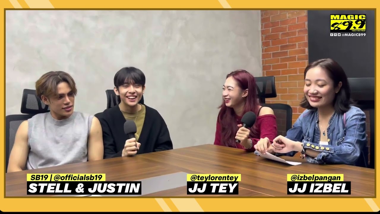 MAGIC MIC: STELL & JUSTIN of SB19 with JJ IZBEL & JJ TEY