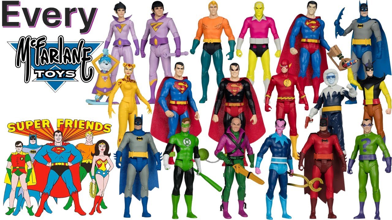 Список сравнения всех супердрузей из серии DC Multiverse McFarlane Toys: Волна 1 и 2