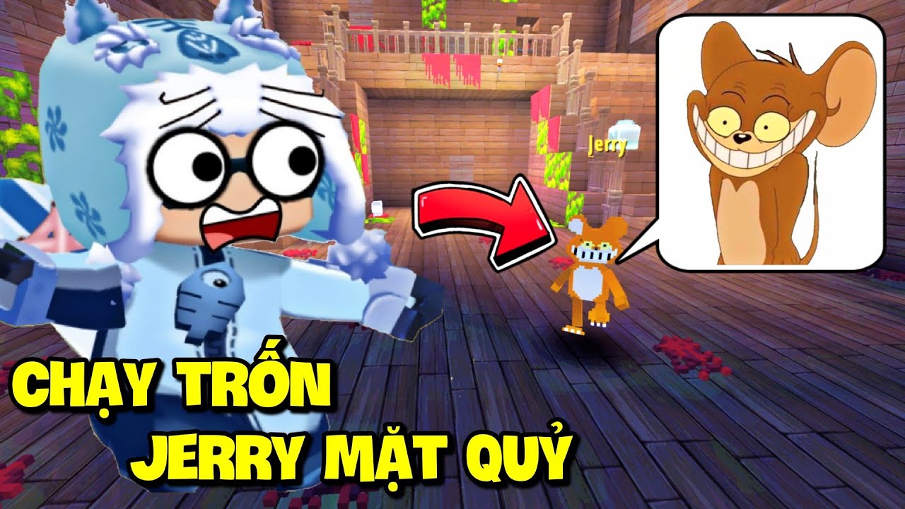 BỊ CHUỘT JERRY MẶT QUỶ RƯỢT, MEOWPEO KINH HÃI: GIẢI MÃ THOÁT KHỎI CHUỘT JERRY TRONG MINI WORLD