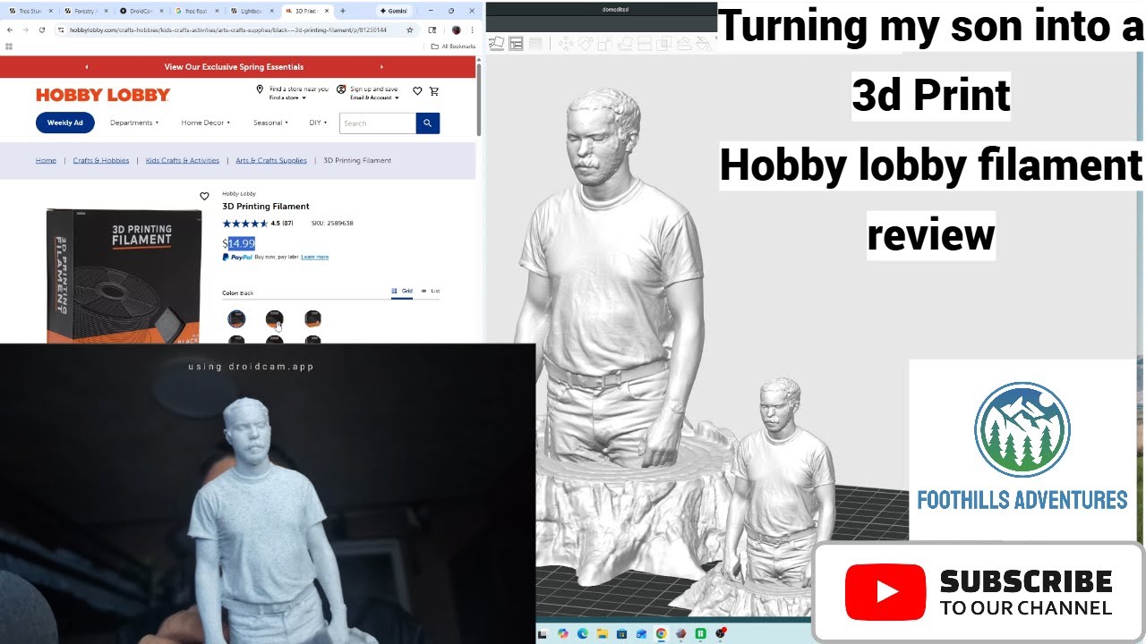I 3D Scanned My Son and Printed Him in Hobby Lobby PLA Marble
