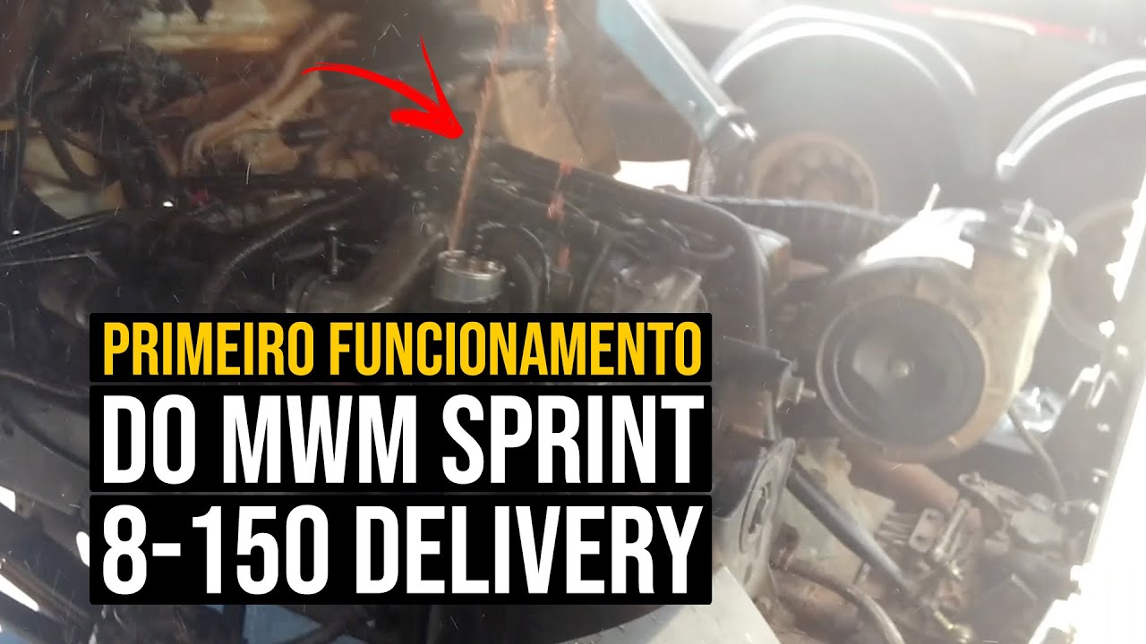 Primeiro funcionamento do MWM Sprint 8-150 Delivery
