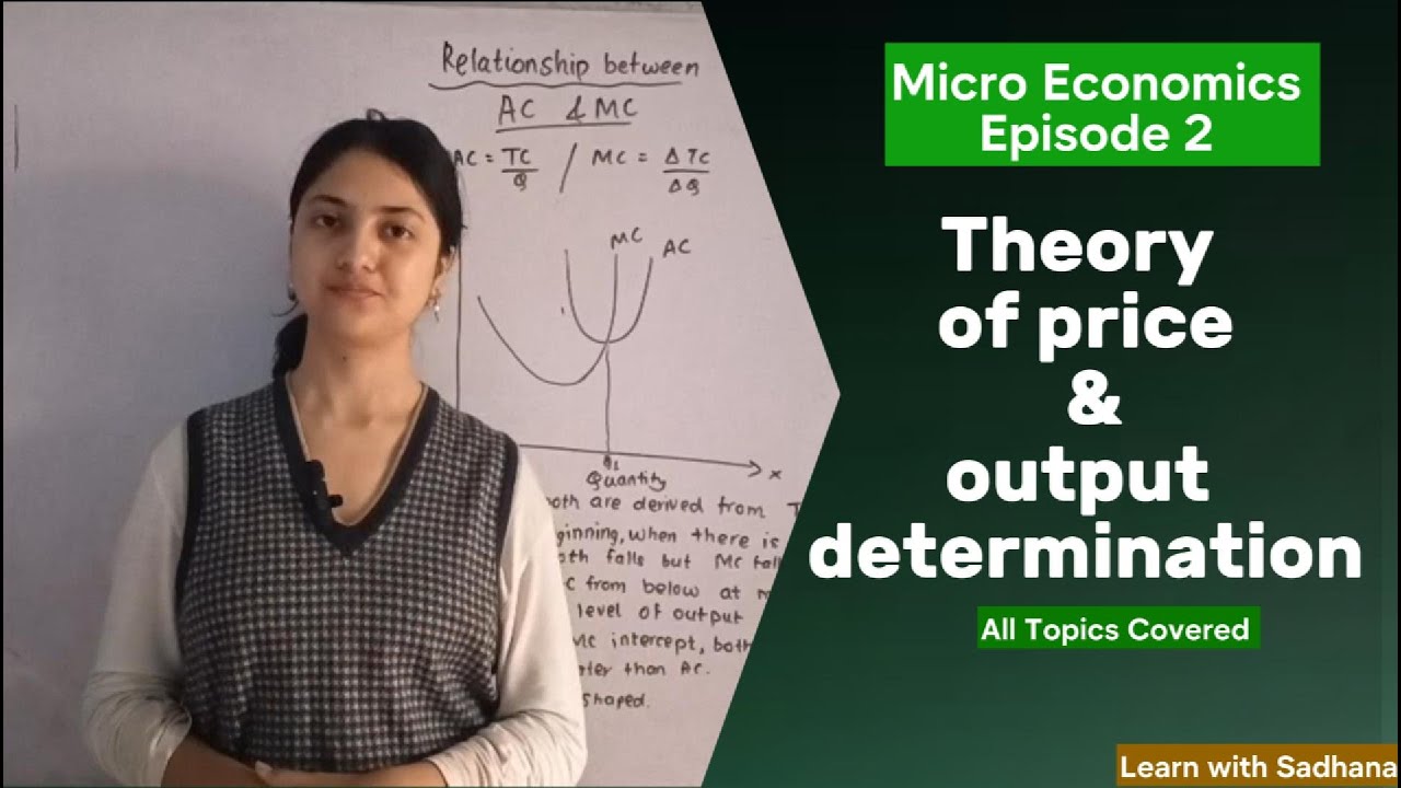 Microeconomics Episode 2 | Chapter : Theory of Price and Output Determination | Class 12