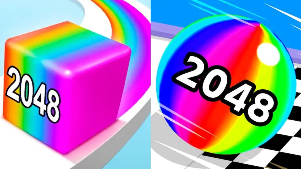 Jelly Run 2048 VS Ball Run 2048 Satisfying ASMR Gameplay (Android,ios) (New Update)