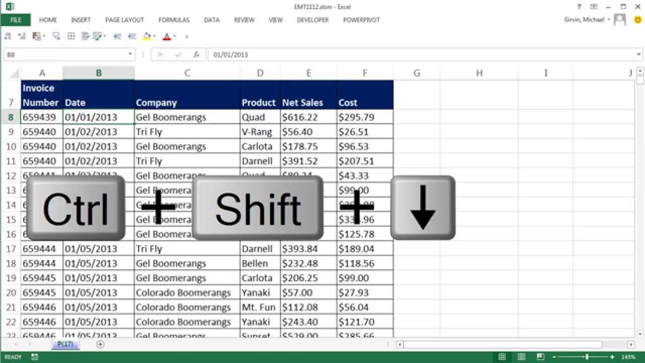 Excel Magic Trick 1112: Clean Transactional Data, Then Create PivotTable Monthly Cost Report