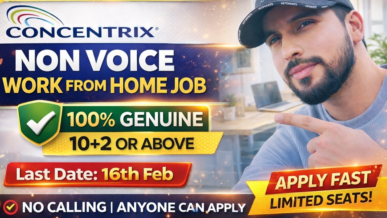 🔥Concentrix Work From Home Job 2026🏠 | 12th Pass✅ | No Exam❌📚 | Direct Interview🎯 | Fresher Apply🚀