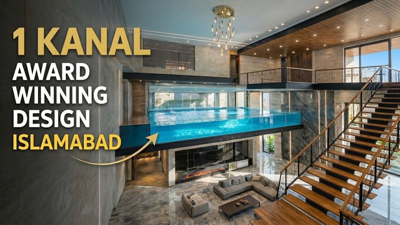 1 Kanal Luxury House Islamabad | Indoor Swimming Pool, Triple Height & Modern Design
