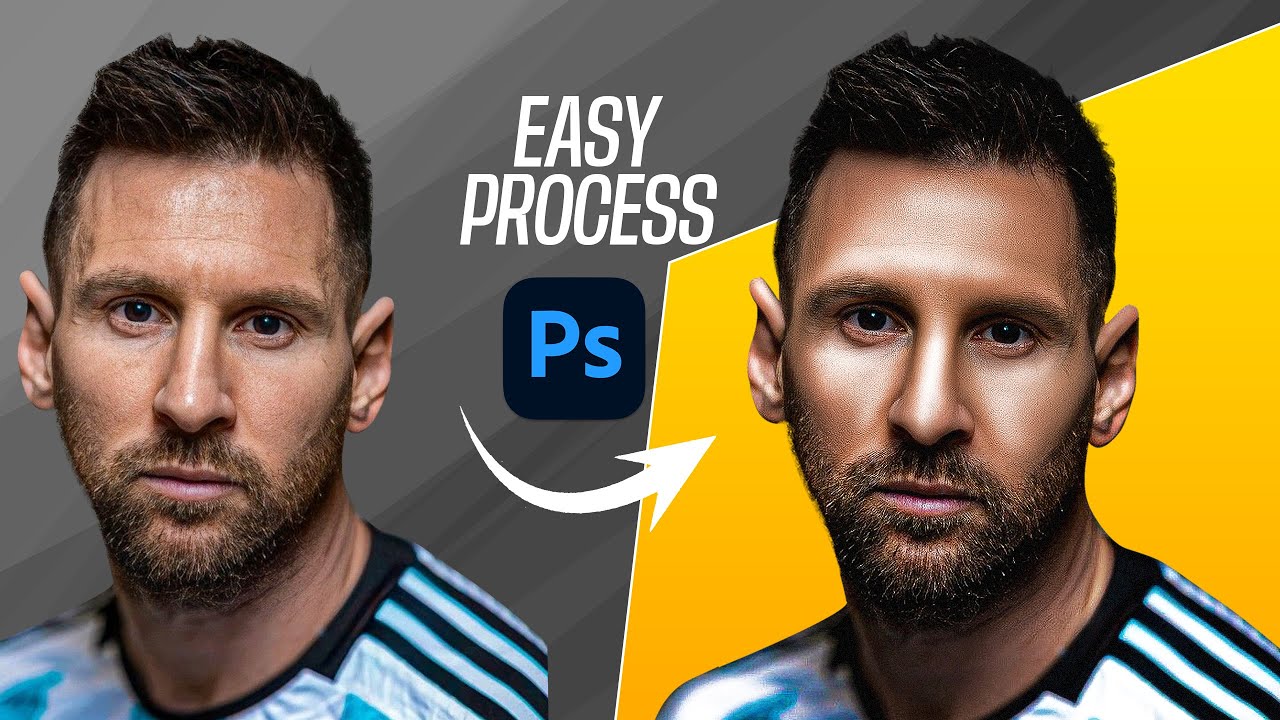 Photoshop Easy Skin Retouching Process || Before & After Face Retouch