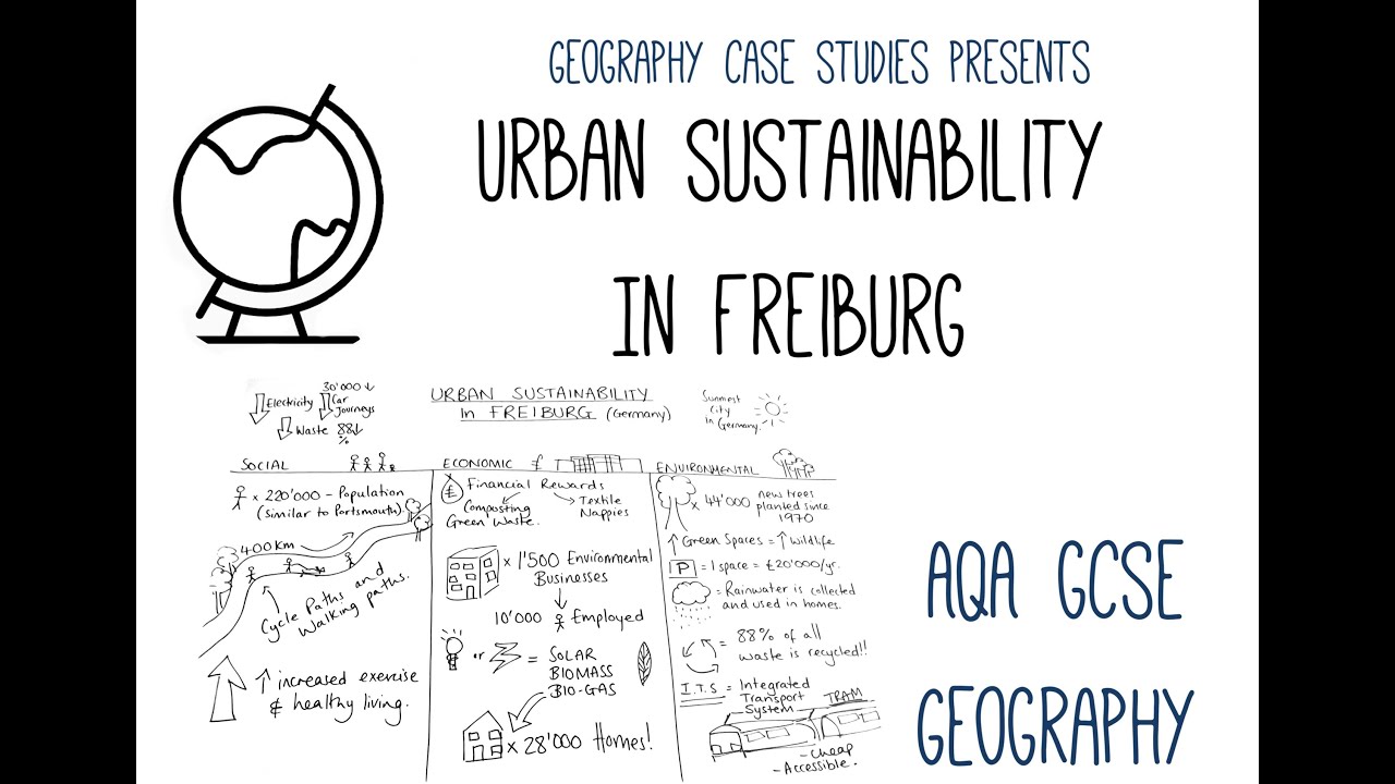 Freiburg 4K Infographic on a Sustainable City in Germany