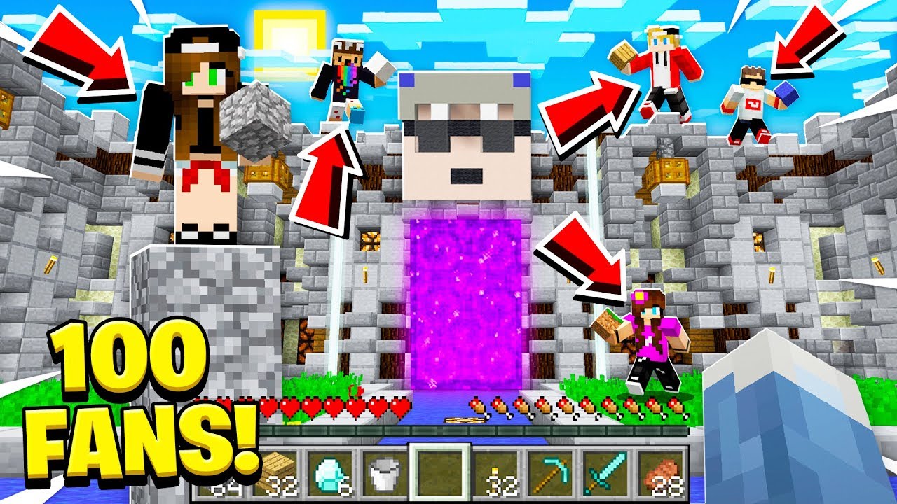100 FANS Build My Server's SPAWN!