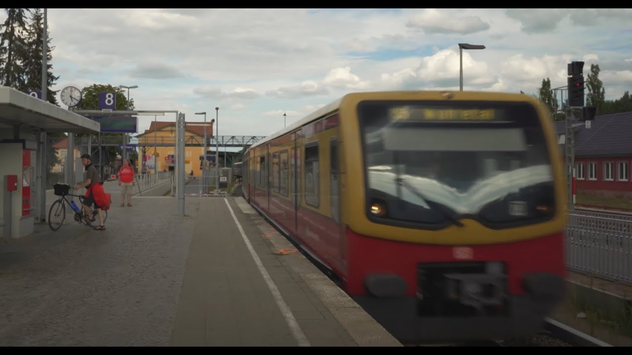 Germany, Berlin, S-Bahn ride from Strausberg to Wuhletal
