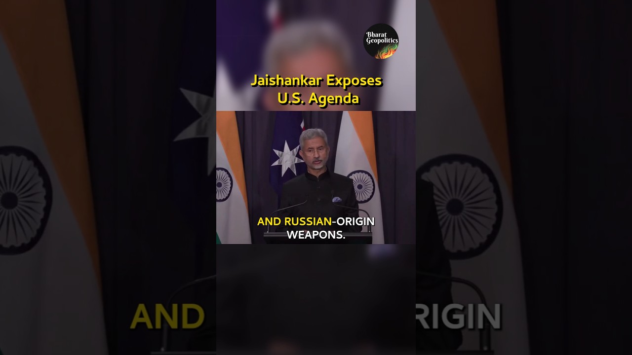 Jaishankar Blasts US Hypocrisy