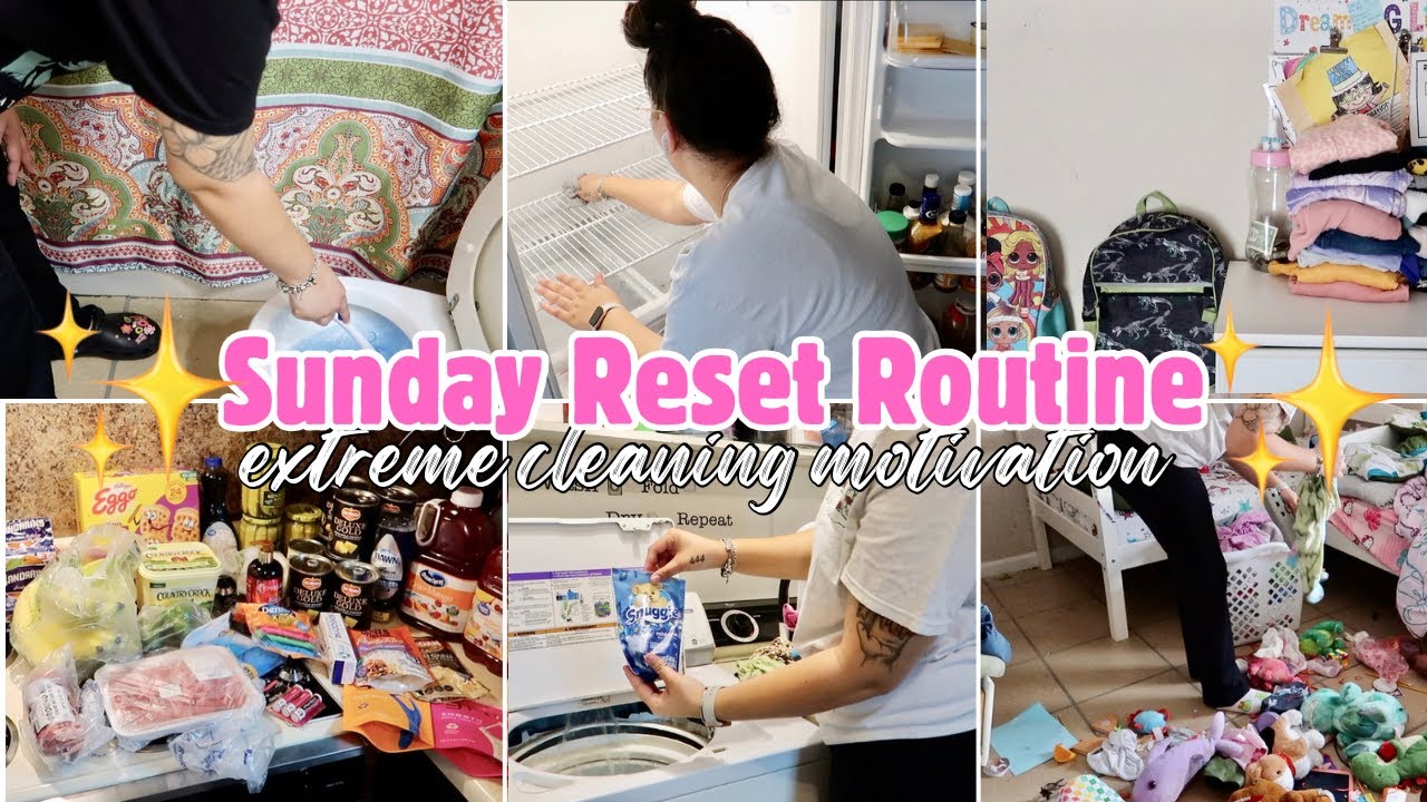 NEW✨MESSY HOUSE SUNDAY RESET ROUTINE | GET IT ALL DONE | EXTREME CLEANING MOTIVATION