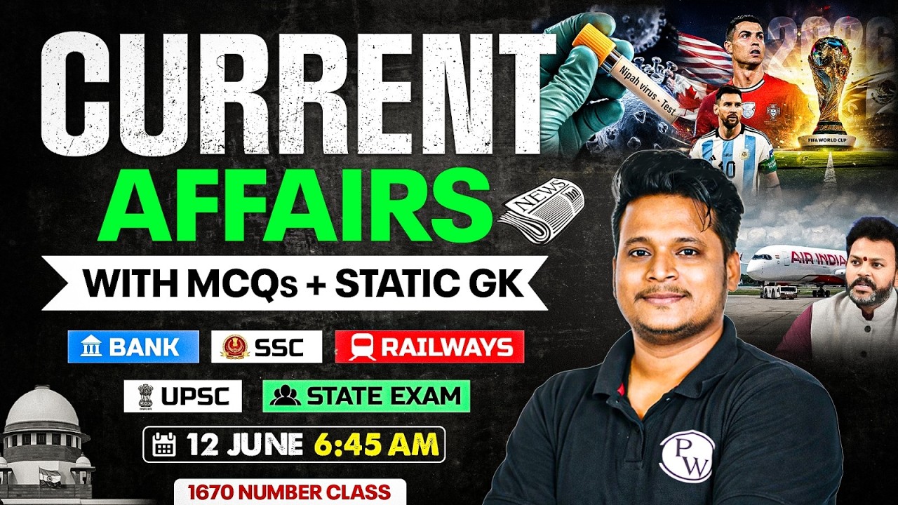 Current Affairs Today | 12 June Current Affairs 2026 | Daily Current Affairs By Raja Sir