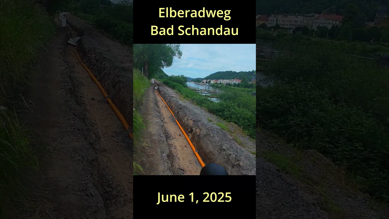 Elbe Cycle Path Blocked! 🚧 No Way Through! #cycling #dresden #elbe #elberadweg