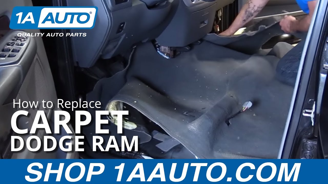 Как заменить коврик в кабине Quad Cab Dodge Ram 1500 03-08