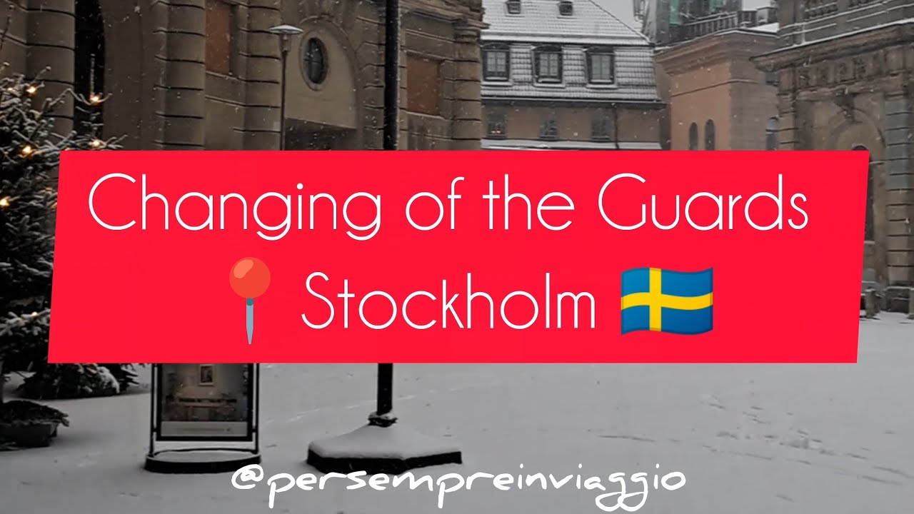 Changing of the Guard in Stockholm ❄️ | Royal Ceremony at the Royal Palace 👑