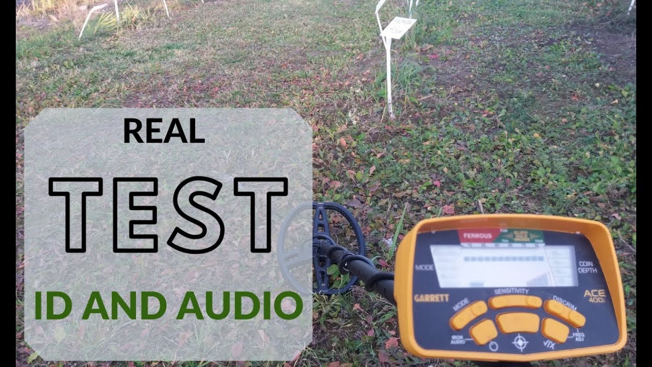 Garrett Ace 400i - object identification TEST