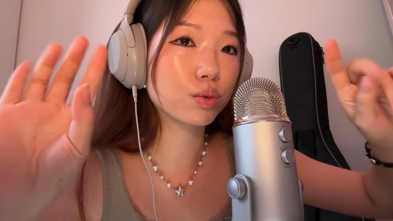 ASMR clicky trigger words, mouth sounds, mic tracing+counting (custom!!) ☕️