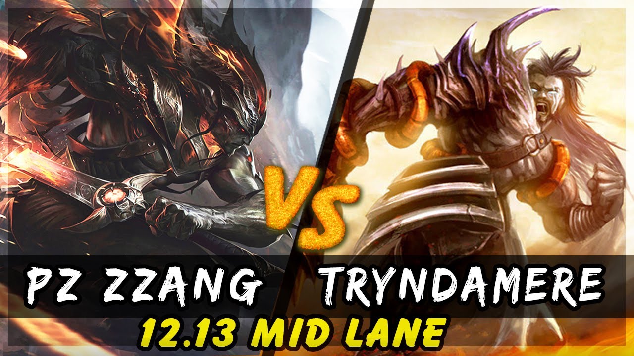 Pz Zzang - Yasuo vs Tryndamere MID Patch 12.13 - Yasuo Gameplay
