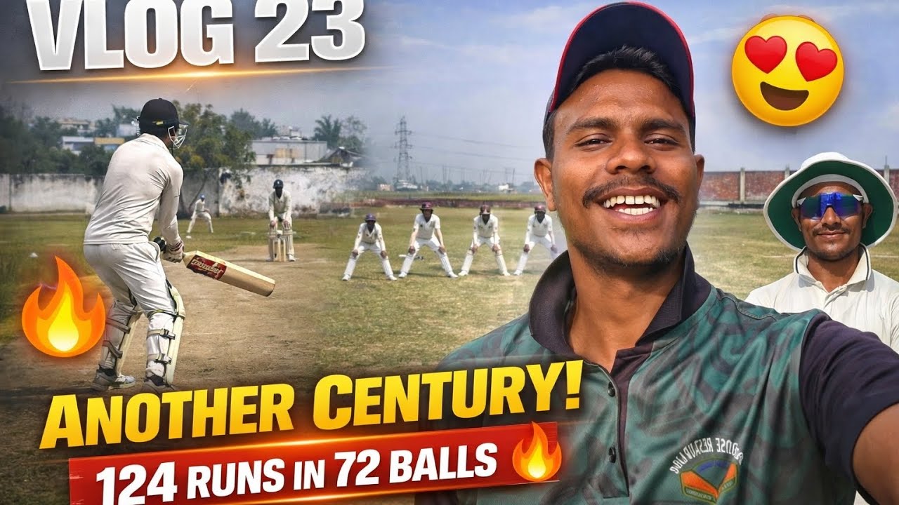 124 Runs Ka Tufan 😱 | Local Match Me Tabahi Batting 🔥 | Vlog 23