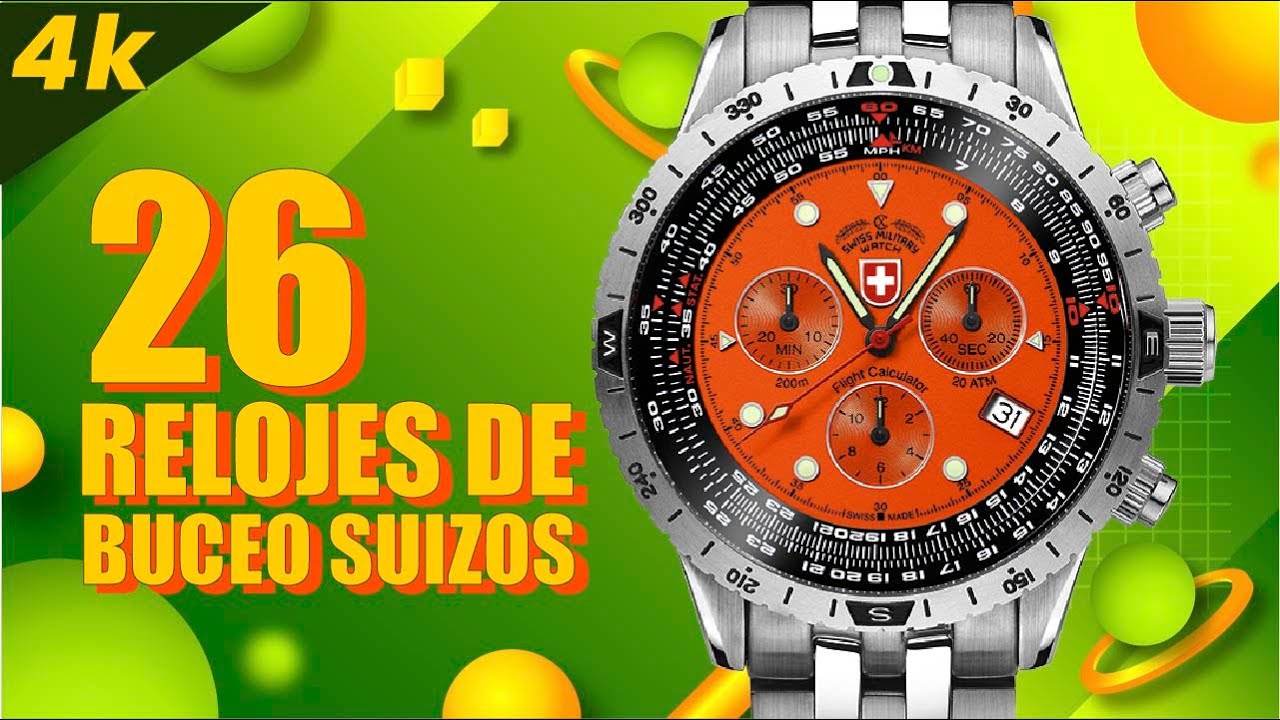MEJORES Relojes de Buceo Suizos [TOP 10] con Diseños Clásicos y Modernos