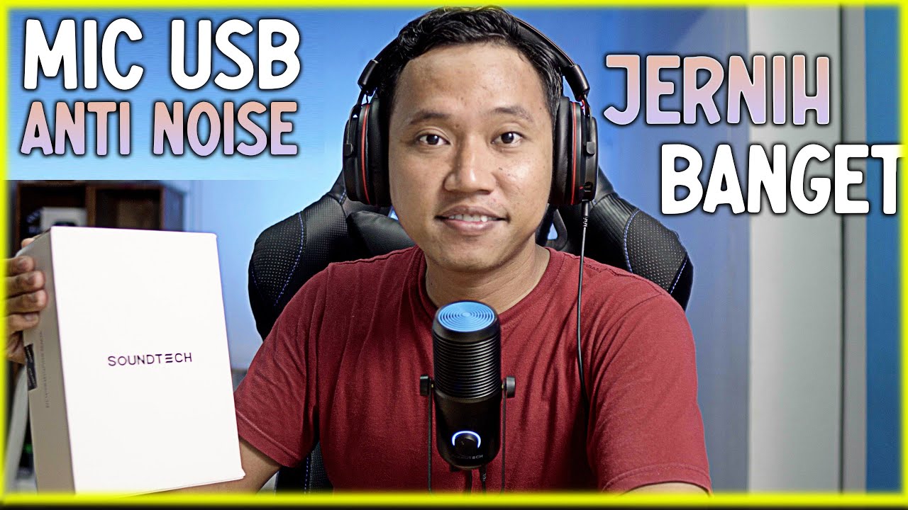 Suara Jernih Banget !! Soundtech 2 Review Microphone USB type C Condenser mic Podcast Dubbing Cover
