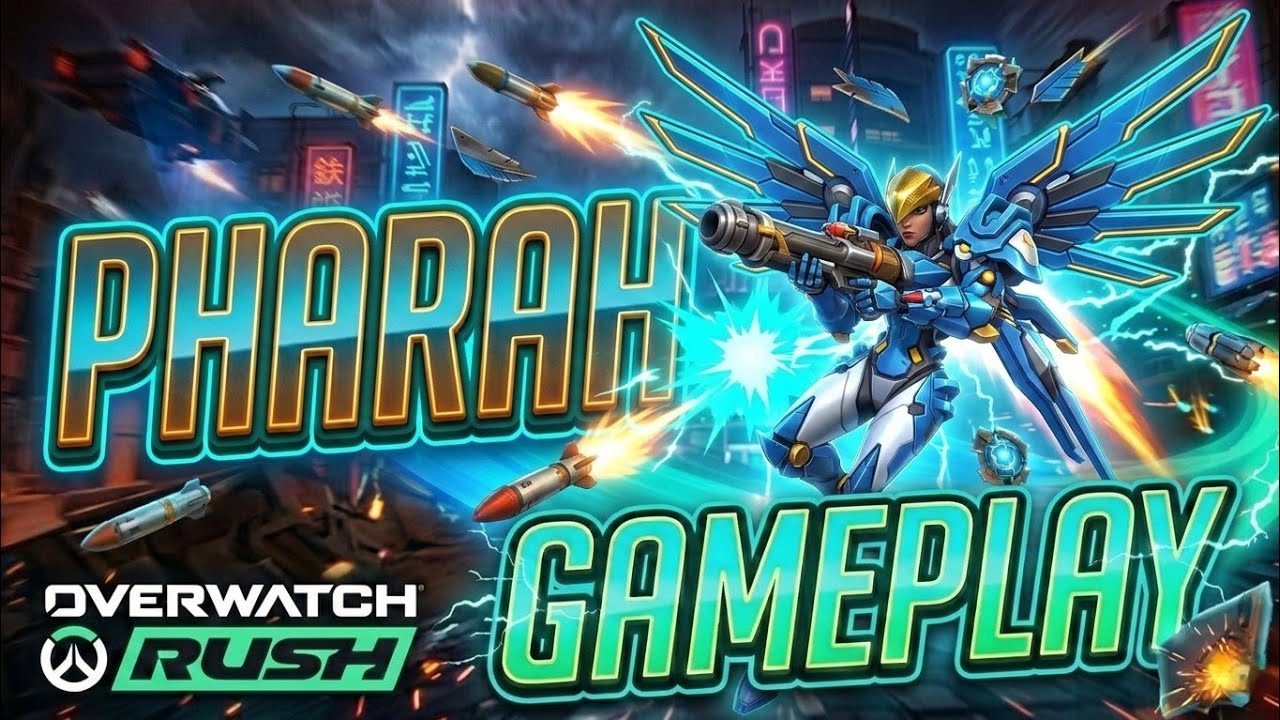 Pharah Gameplay | Overwatch Rush (Android/iOS)