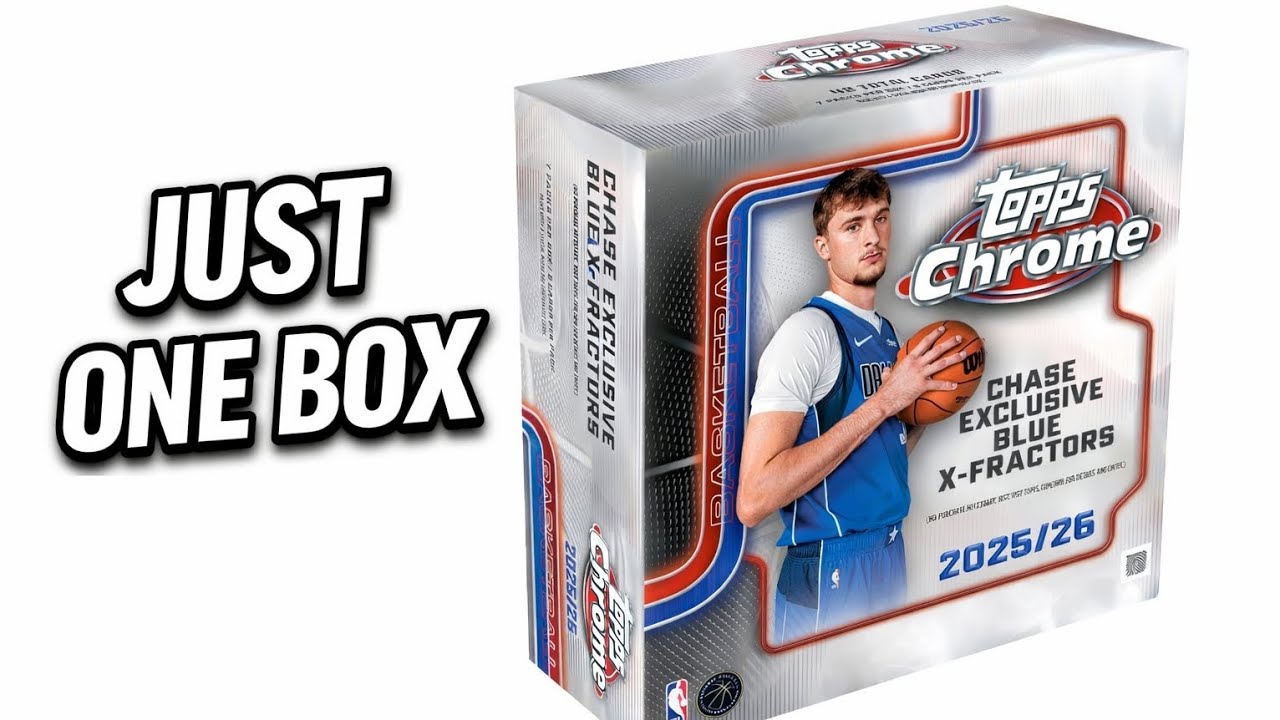 Opening a Single 2025 Topps Chrome Basketball Mega Box — What Do You Actually Get?