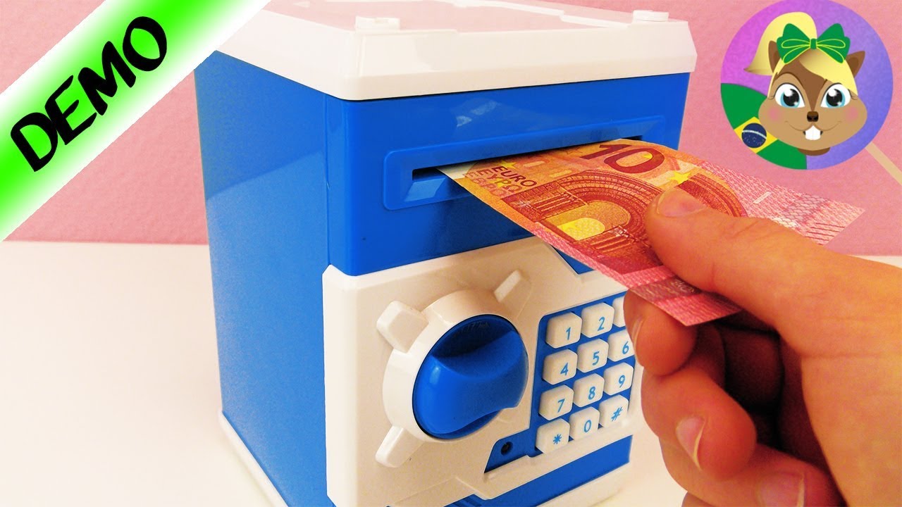 Cofre para casa engole todo dinheiro! Cofrinho para quarto infantil | Cofre eletrônico