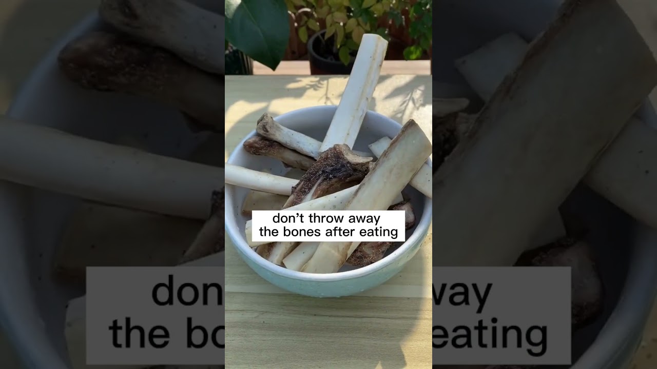 Home made bone meal for plants