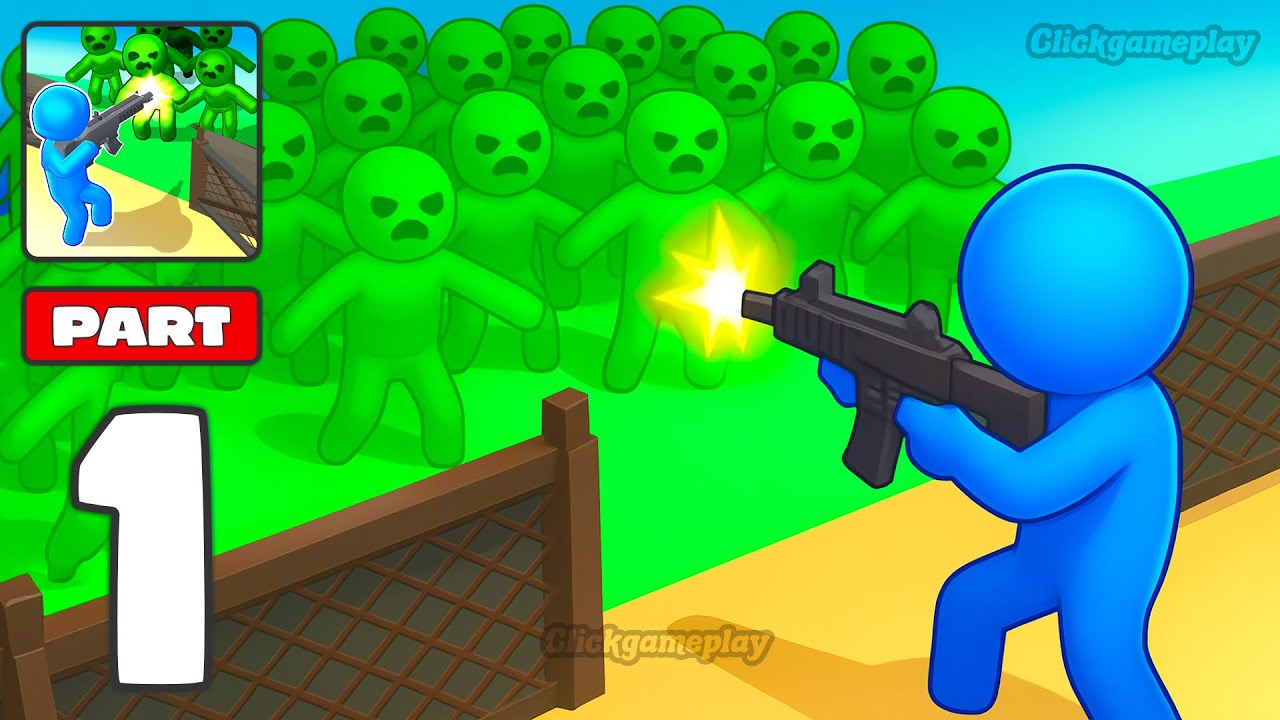 Zombie Apocalypse - Save World Gameplay Walkthrough Part 1 - Tutorial Army Zombie War (Android,iOS)