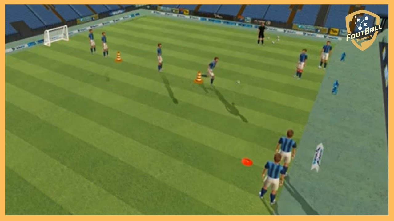 Atletico Madrid - Diego Simeone - Great Passing Combinations With Finishing On Small Goal