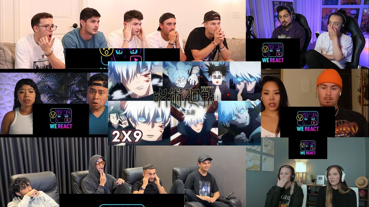 Jujutsu Kaisen Season 02 Episode 09 | Reaction Mashup #anime #jujutsukaisen #animereactionmashup
