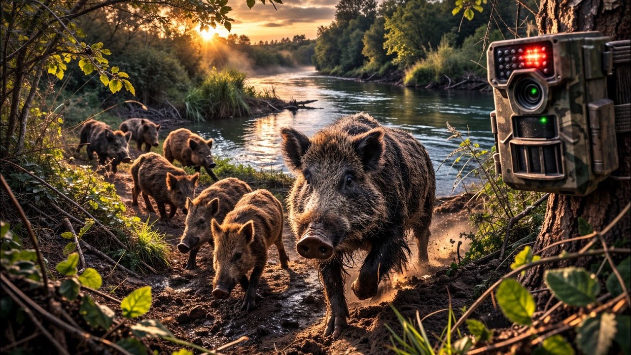 أرض الخنازير البرية بإمتياز Sus scrofa 