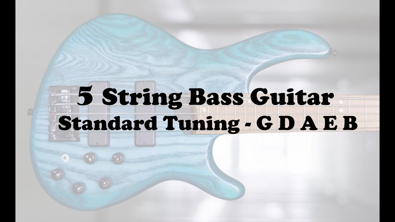 Bass Guitar Tuner - 5 String Standard Tuning G D A E B