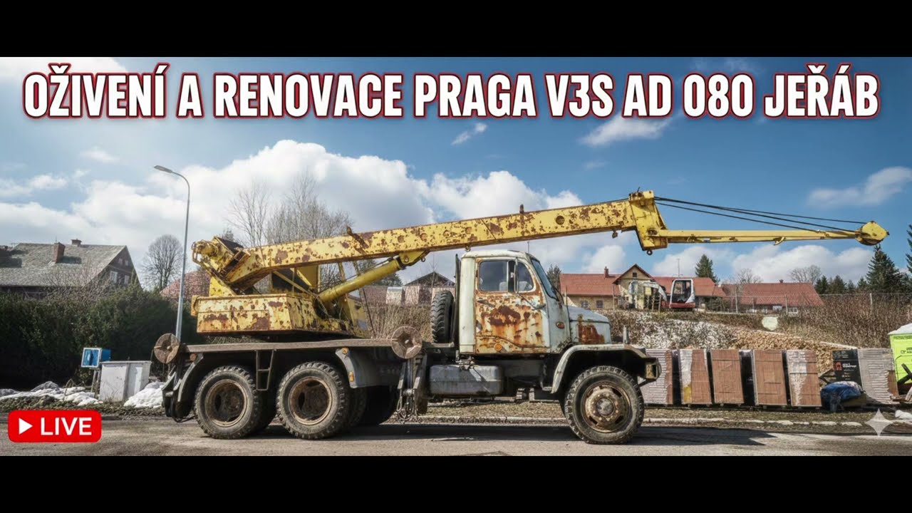 Praga V3S AD 080 - renovace 