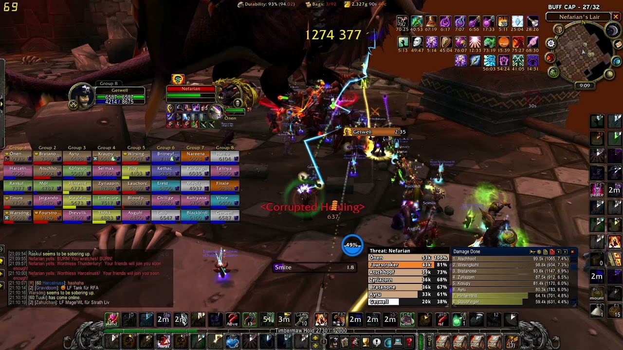 Smite Priest - Classic WoW - Nefarian - #1 DPS Priest