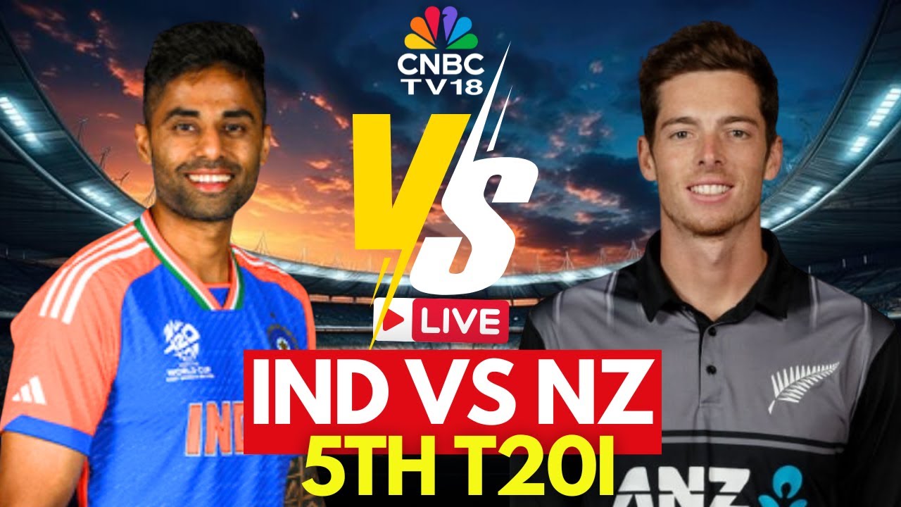 🔴India vs New Zealand LIVE: IND VS NZ 5th T20 Score | Abhishek Sharma | Suryakumar Yadav | N18L