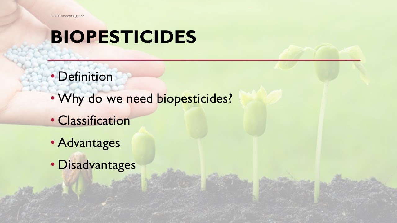 Biopesticides types, classification | microbes man and environment | A-Z Concepts guide