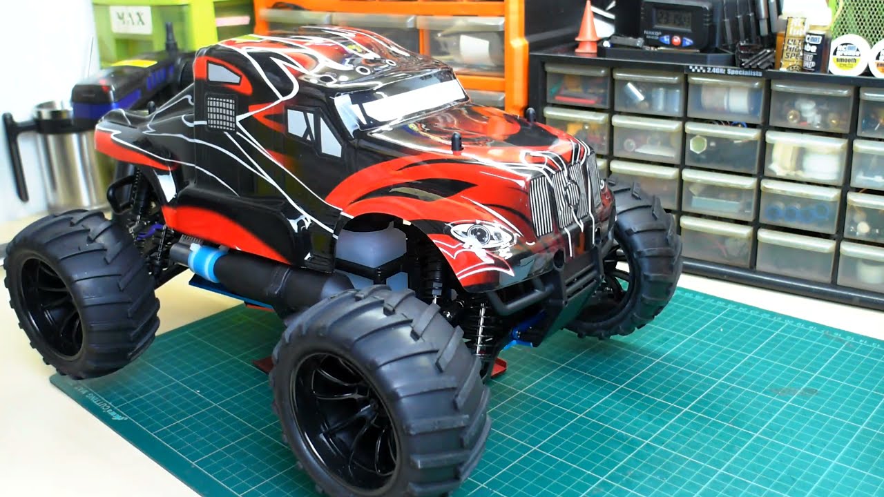 UNBOXING DRC HSP 1/10 NITRO GAS MONSTER TRUCK 4WD RTR