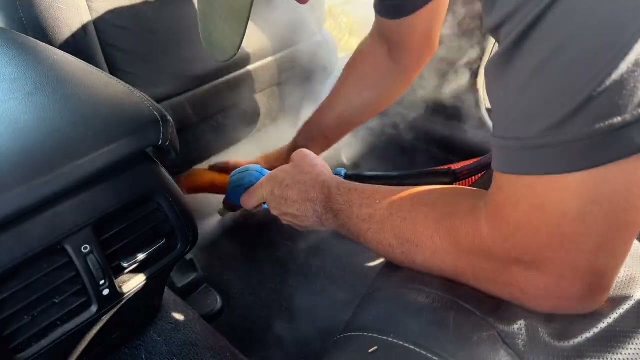 Interior detailing with the Optima Steamer
