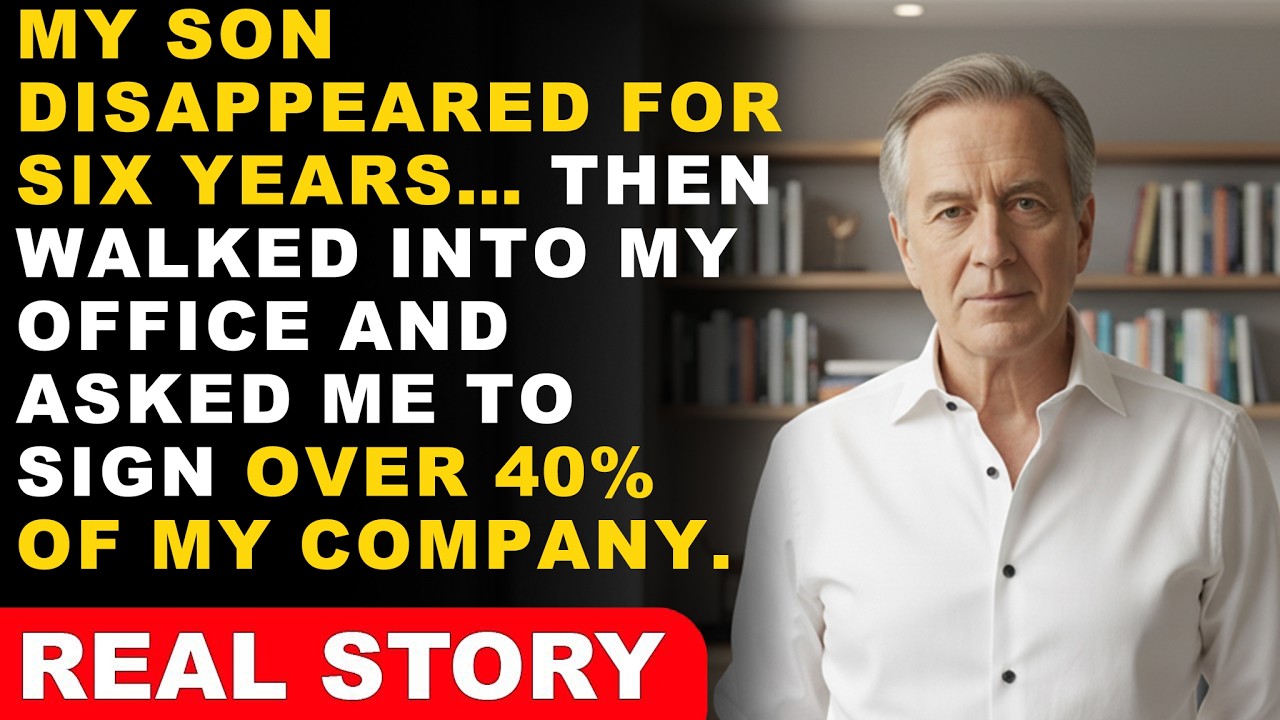 Мой сын вернулся спустя 6 лет… и попросил меня подписать документы на 40% моей компании.