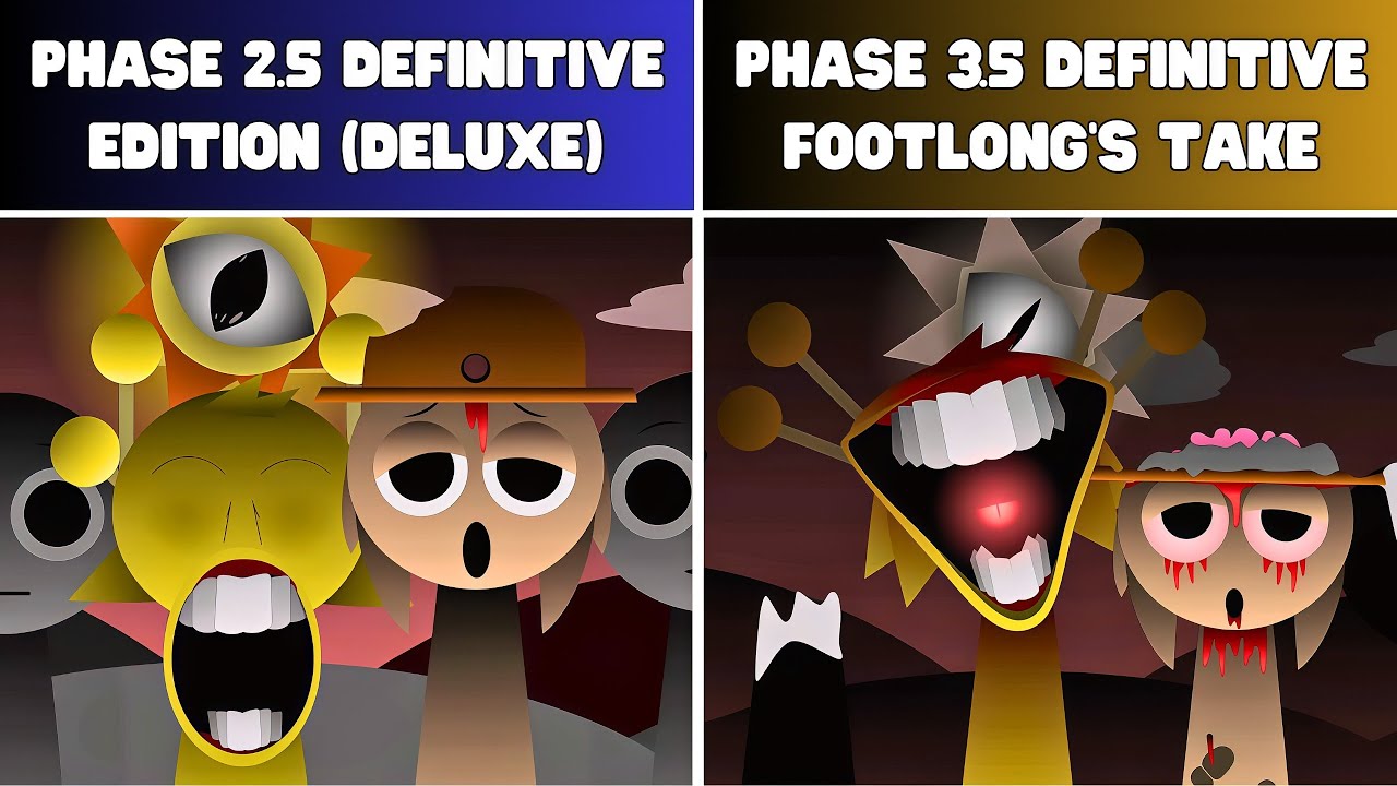 Sprunki Phase 2.5 Definitive Edition (DELUXE) VS Phase 3.5 Definitive: Who&rsquo;s Stronger?