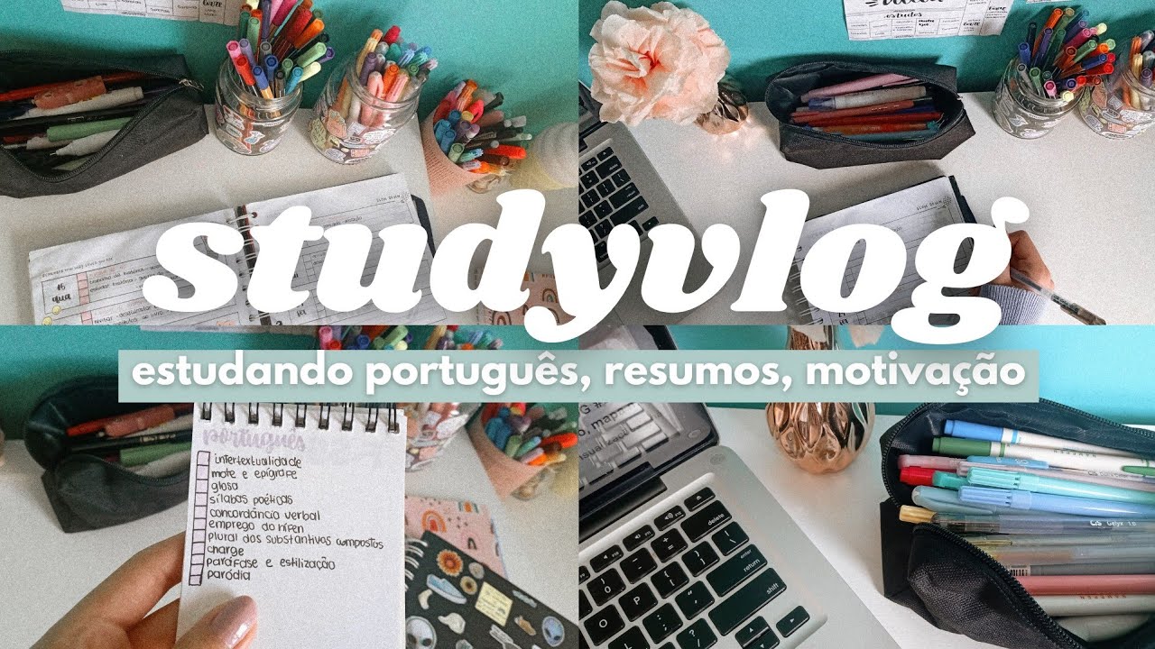 STUDY VLOG #8: uma tarde de estudos comigo e muita motiva&ccedil;&atilde;o | mah studies
