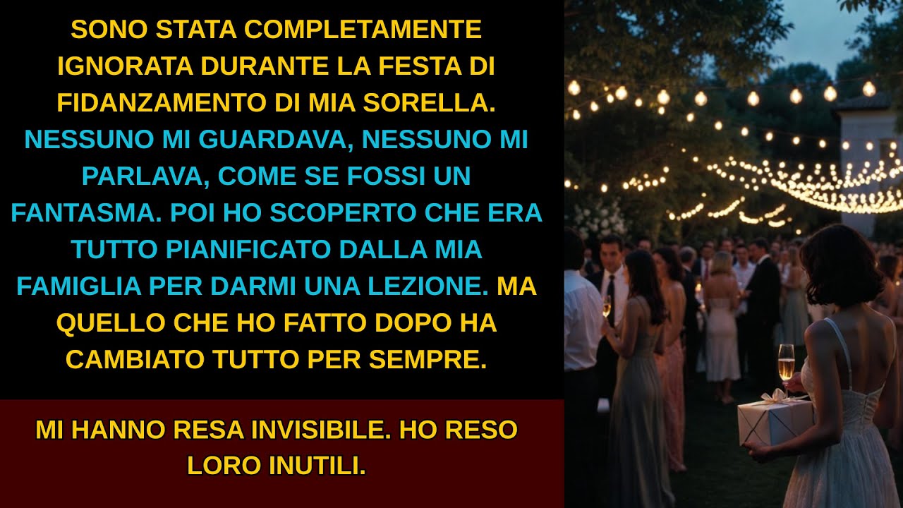 Sono stata ignorata durante una festa di famiglia, come se non fossi lì