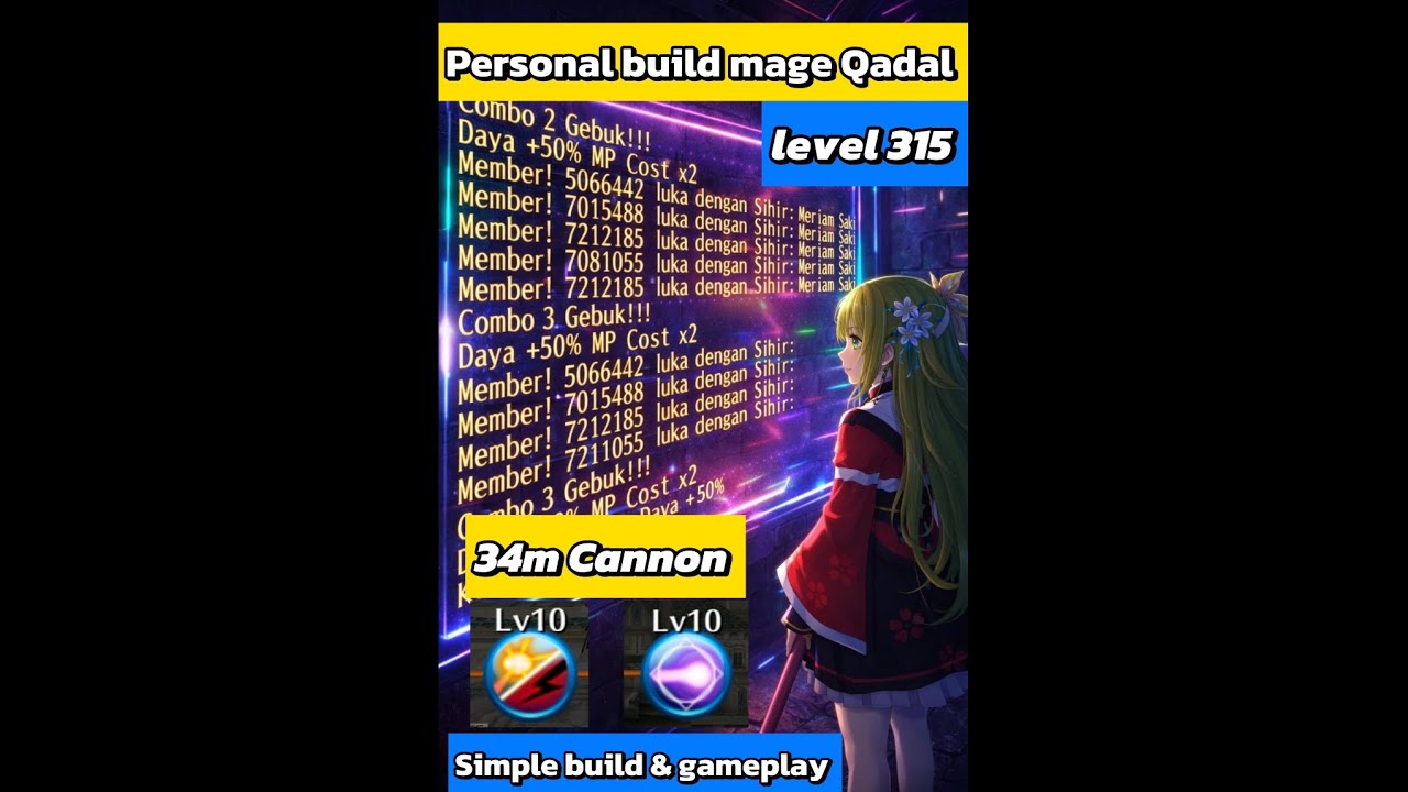 Build Mage Qadal Level 315 | Toram online