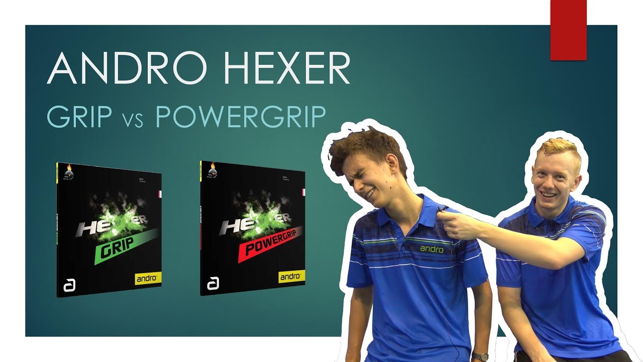 Recenzja Andro Hexer Grip vs Powergrip | #tabletennis #openpzts #gdansk