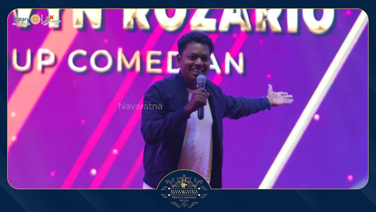 Mervyn Rozario's Stand up Comedy | Navaratna Conference | Rotary 3233