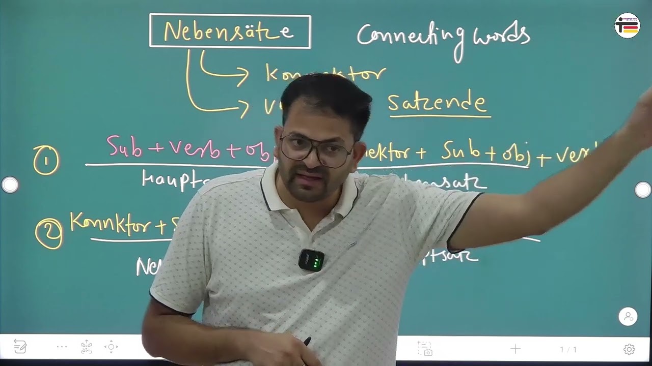 A2 - Nebensatz Konnektoren (dass, weil, ob, damit, wenn & als) Subordinate Clause in German Grammar