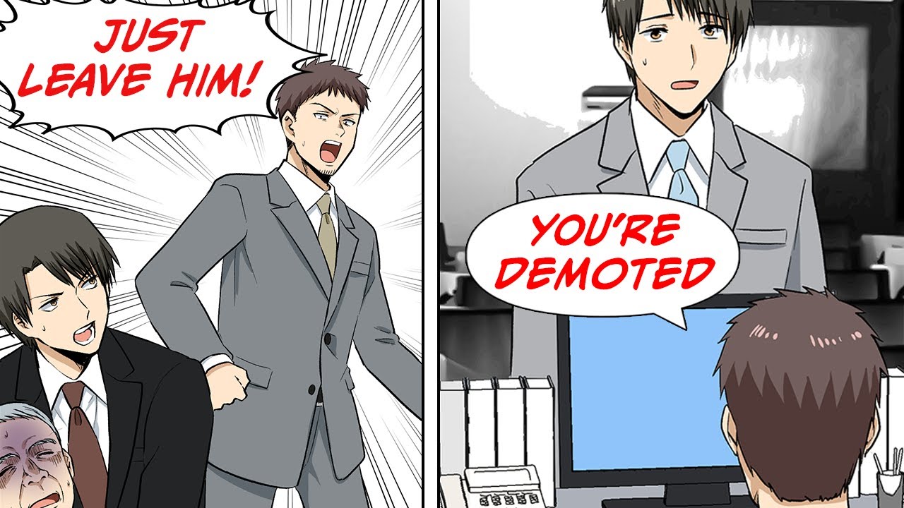 I got demoted at work because I helped an old man on the street... [Manga dub]